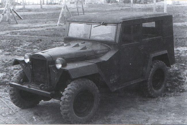 GAZ 67-420 (1943) - an experimental army SUV GAZ 67-420 (1943)